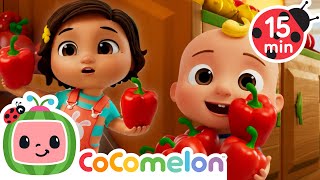Freeze Dance in the Grocery Store! 🛒💃 | Nina's Familia | CoComelon Nursery Rhymes &amp; Kids Songs