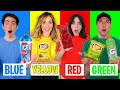 Eating Only ONE Color of Food for 24 Hours!!