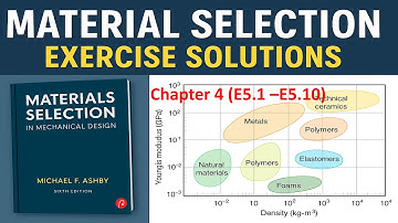 Material Selection in Mechanical Design | Solved Exercises 5.1 to 5.10 from Chapter 4 #AshbyPlots