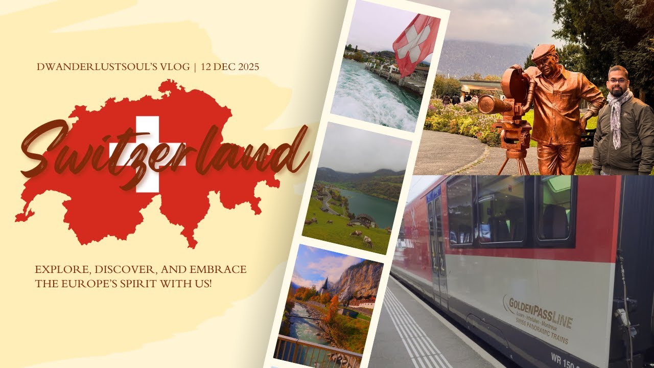 🇨🇭 GoldenPass Panoramic Train Ride | Interlaken to Lucerne | Switzerland Travel Vlog(Odia + English)