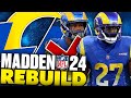 Aaron donald retirement  tre white los angeles rams rebuild madden 24 franchise