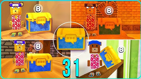 All 31 Chests with Outfits and Emotes in Super Bear Adventure Gameplay Walkthrough.