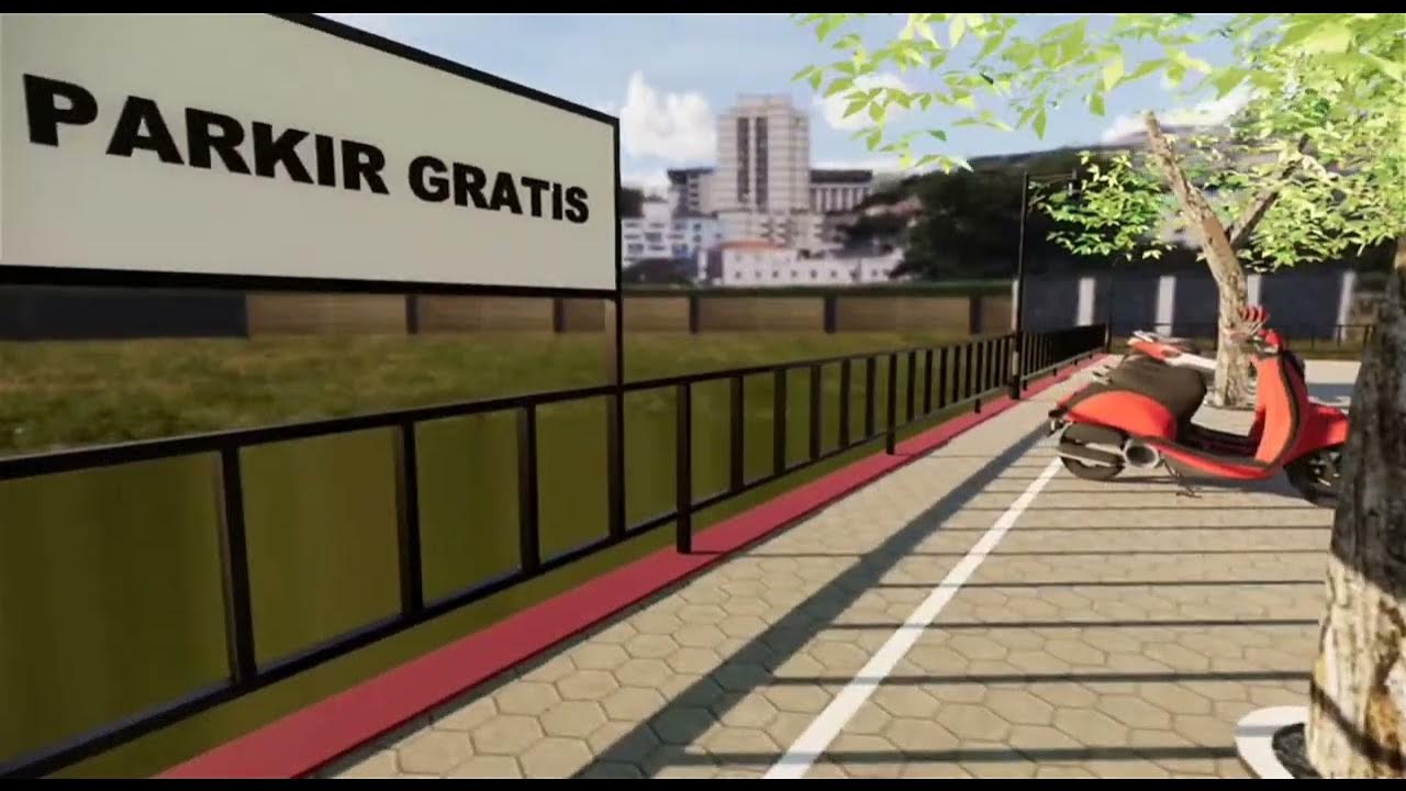desain parkiran motor - YouTube