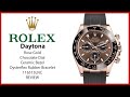 Rolex Daytona Rose Gold Chocolate Dial Oysterflex Rubber Bracelet 116515LN - REVIEW