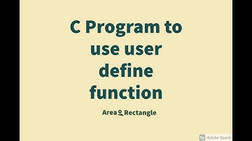 C program to Find Area of Rectangle using user define function | Program Clips