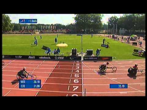 Athletics - Men's 200m T52 semifinals 1 - 2013 IPC Athletics World
Championships, Lyon
