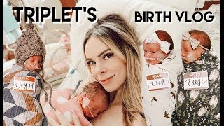 EMOTIONAL TRIPLET BIRTH VLOG | THE OFFICIAL CHATWIN TRIPLET LABOR AND DELIVERY