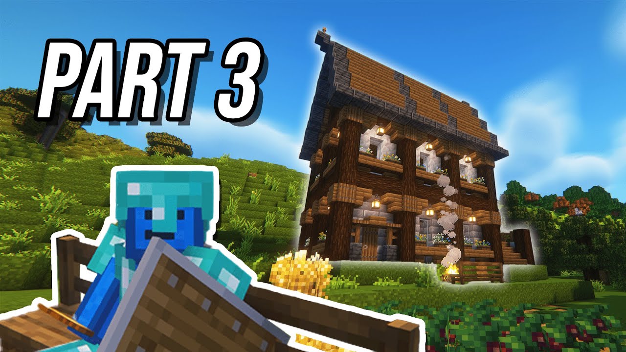 Finishing the House | Minecraft Part 3 - YouTube