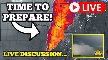 🔴LIVE - Tornado Outbreak Possible Tomorrow - Tornadoes, Significant Damaging Winds, Large Hail