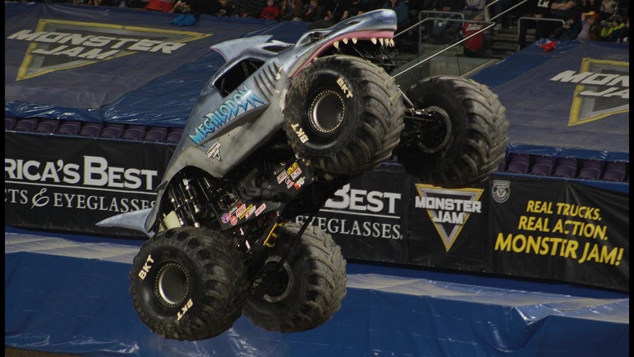 Hitting real life monster truck jumps at Minneapolis Minnesota on