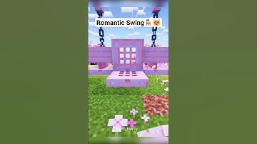 Romantic Swing Chair Build in Minecraft 🪑😻⚒️ #shorts