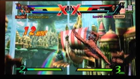 UMVC3 PS Vita Wolverine Ironfist Akuma Online Gameplay