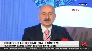 Sirkeci - Kazlıçeşme Raylı Sistemi / CNN TÜRK 21.09.2021