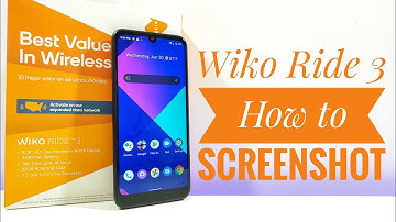 Wiko Ride 3 - How to take a Screenshot