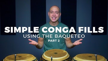 Conga Lessons | How to Play Congas | Simple Fills on Congas Using the Baqueteo Part 2 | CongaChops