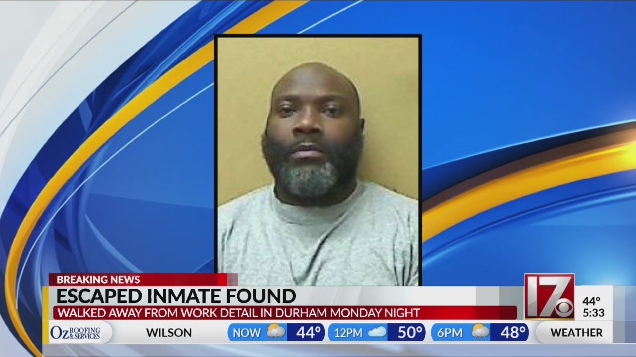 Escaped inmate captured in Durham YouTube