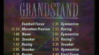 Grandstand Events Rundown Into Football Focus Bbc 17041993