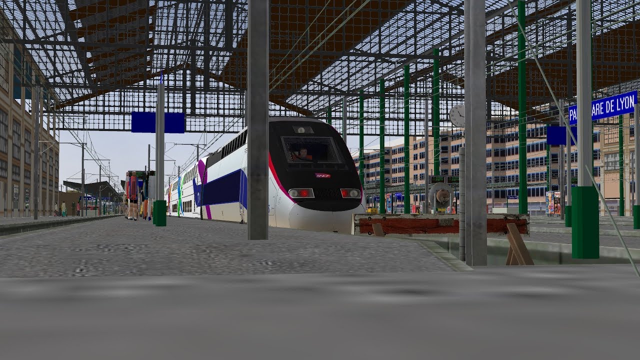 Open Rails - De Paris à Dijon en TGV Dasye - YouTube