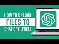 How to upload files to chatgpt  uploading files to chatgpt