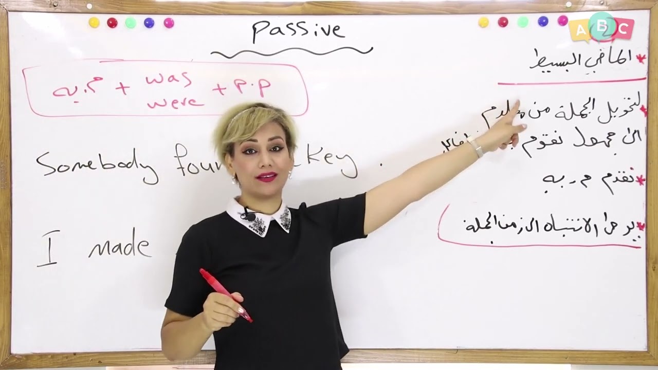 انكليزي - سادس اعدادي - الوحدة 6 المبني للمجهول  بسبع حلات passive voice