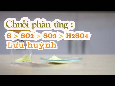Video Thí nghiệm với LƯU HUỲNH và chuỗi phản ứng tạo ra... - youtube