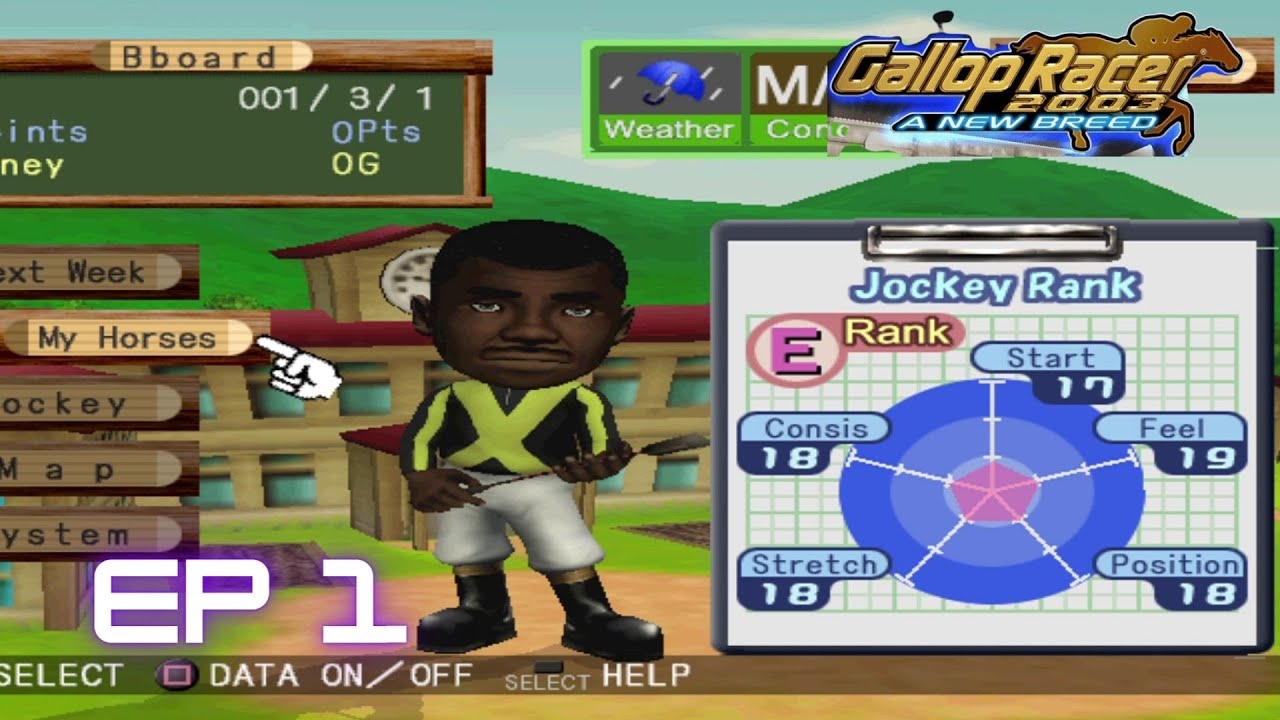 Gallop racer 2003 ギャロップレーサー6 Ep 1 The Race is on! - YouTube
