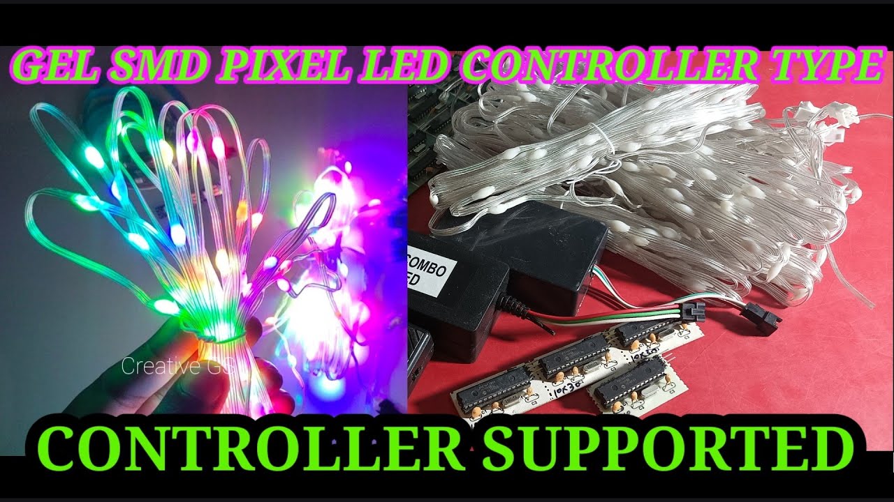 WS 2812b gel wire smd pixel led || Wich controller work in smd type gel wire pixel led ? pixel led