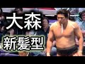 新髪型で登場！大森vs玉欧山 名古屋場所七日目