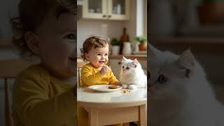 The Missing Cookie #baby #cat #cartoon #kitten