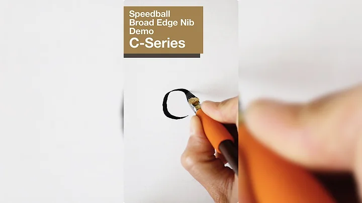 Speedball C-Series Nibs Demo with Sandro Bonomo (Broad Edge Nibs Calligraphy)