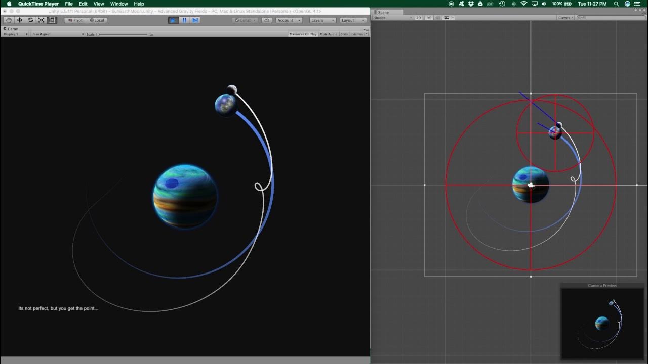 Unity physics. Движения по эллипсу unity3d. симуляция гравитации на юнити. физика стрелы unity. unity3d 2d физика самолета habr.