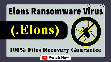 || SOLVED ✅🔘|| Elons (.Elons) ransomware virus - removal and decryption
