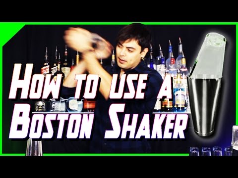 How to use a Boston Shaker | Bartending School at Home