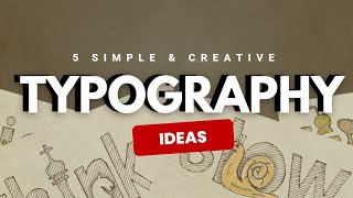 💡  5 Creative Typography Ideas | Minimalist Wordmark Logo Designs | Verbicon | Design Ideas 💯 #2026