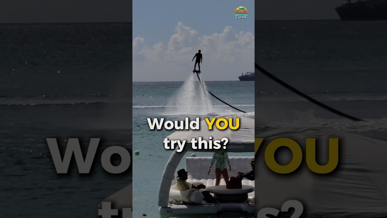 He Flew Above the Ocean... Then Did THIS! 🌊🤯 #Flyboard #Shorts