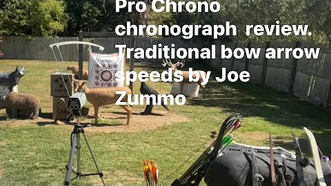ProChrono chronograph review. Traditional bow arrow speeds. By Joe Zummo