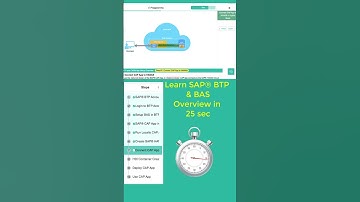 Learn SAP® BTP & BAS Overview in 25 sec: Playgramma #sapbtp #saplearning