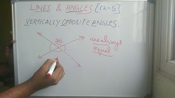 LINES AND ANGLES/CLASS 7/ CH-5/CBSE/VERTICALLY OPPOSITE ANGLES/