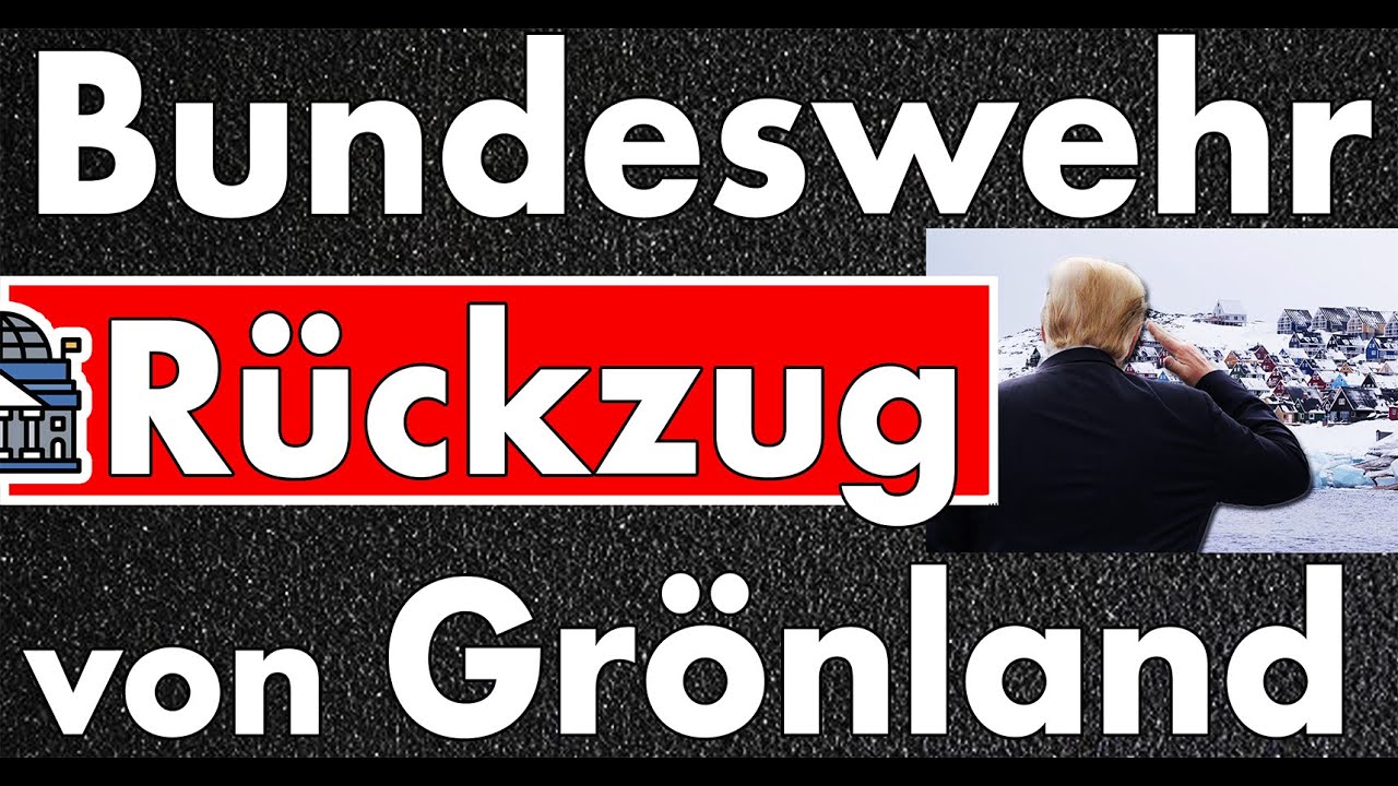 Blitz-Rückzug? Bundeswehr verlässt sofort Grönland! Hat Washington mit LNG gedroht?