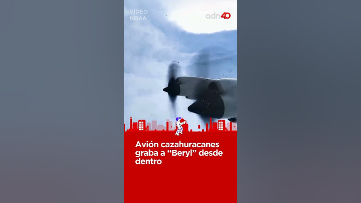 Así se ve el huracán "Beryl" desde dentro gracias a un avión cazahuracanes