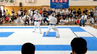 2015高校総体団体組み手先鋒戦2