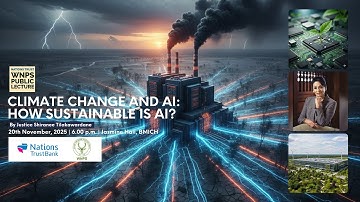 WNPS Monthly Lecture: Climate Change and AI - How Sustainable is AI?