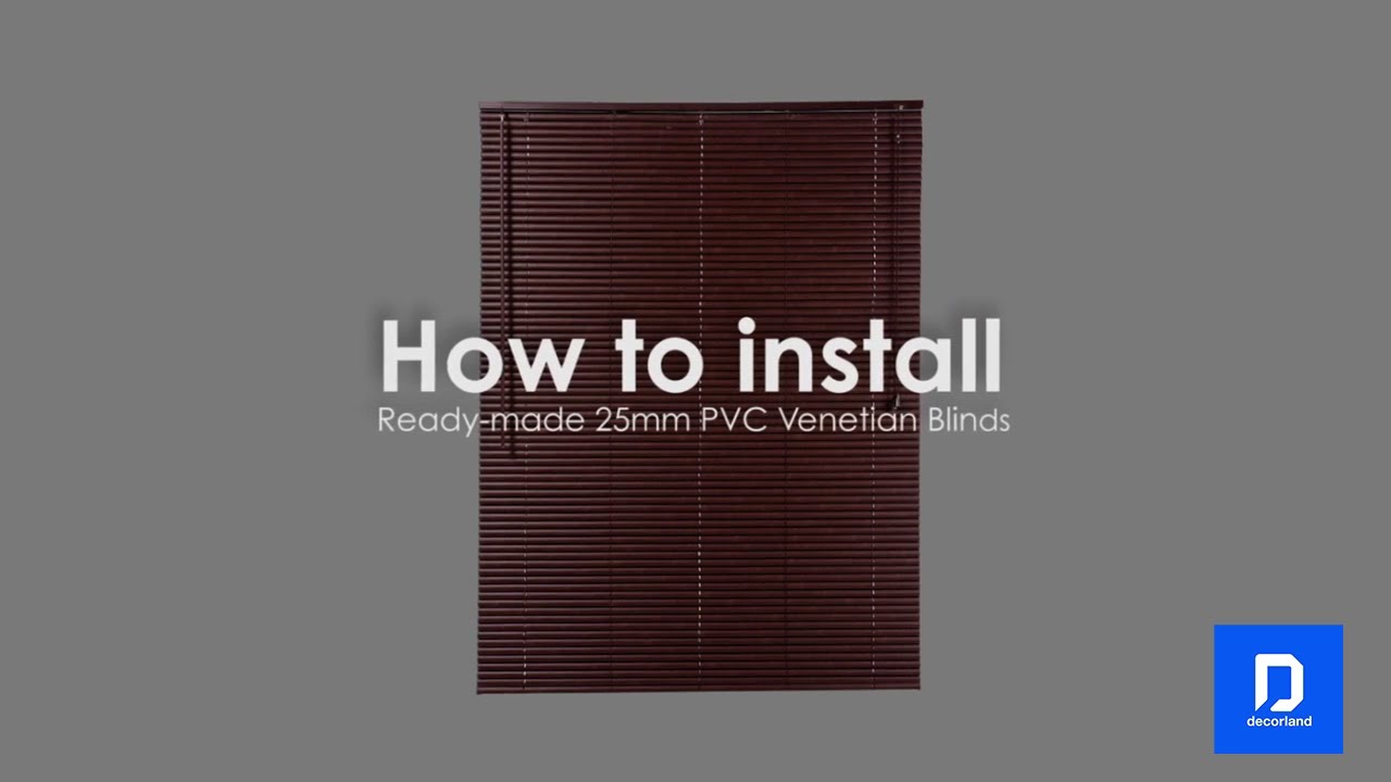 How to install Ready Made 25mm PVC Blinds YouTube