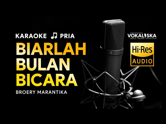 Biarlah Bulan Bicara (Bulan Sabit) - Broery Marantika | KARAOKE | Tembang Kenangan |🎵 Nada PRIA class=