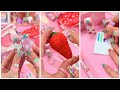 Asmr  unboxing cute strawberry stationery set   no music  shorts youtubeshorts