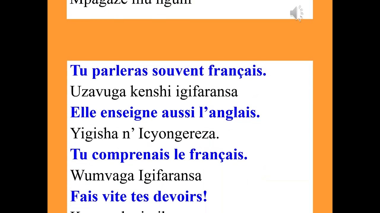 FRANCAIS 13 - Isaha Imwe Gusa Irahagije Ugahita Utangira Kuvuga Igifaransa Neza Kandi Wihuta