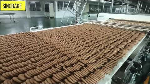 Biscuit Stacker Cooling Conveyor Sinobake #shorts