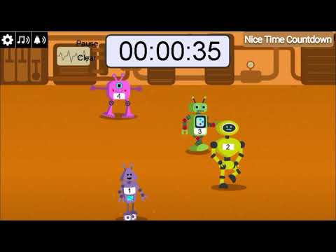 Robot Race game Timer countdown |Contagem regressiva do cronômetro do jogo de corrida de robôs