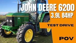 John Deere 6200 1994 (3.9l 84HP) | POV Test Drive | CabView