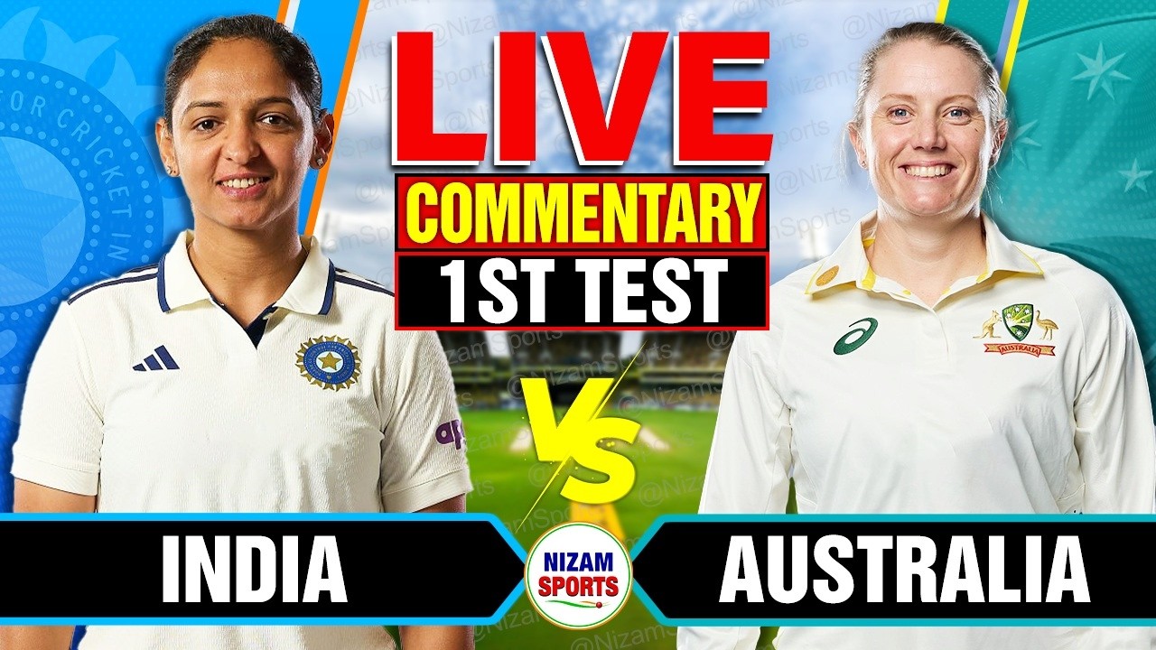 🔴Live: India Women vs Australia Women | Only Test | Live Cricket Score & Commentary